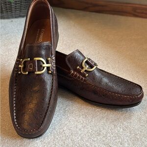 Donald Pliner Ostrich Bit Loafers 9m